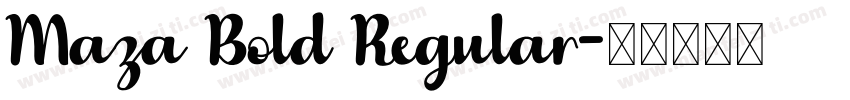 Maza Bold Regular字体转换